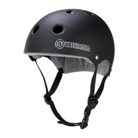 187 Skateboard Helmet Pro Skate w/ Sweatsaver Liner Matte Black Size S