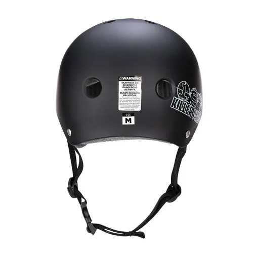 187 Skateboard Helmet Pro Skate w/ Sweatsaver Liner Matte Black Size S