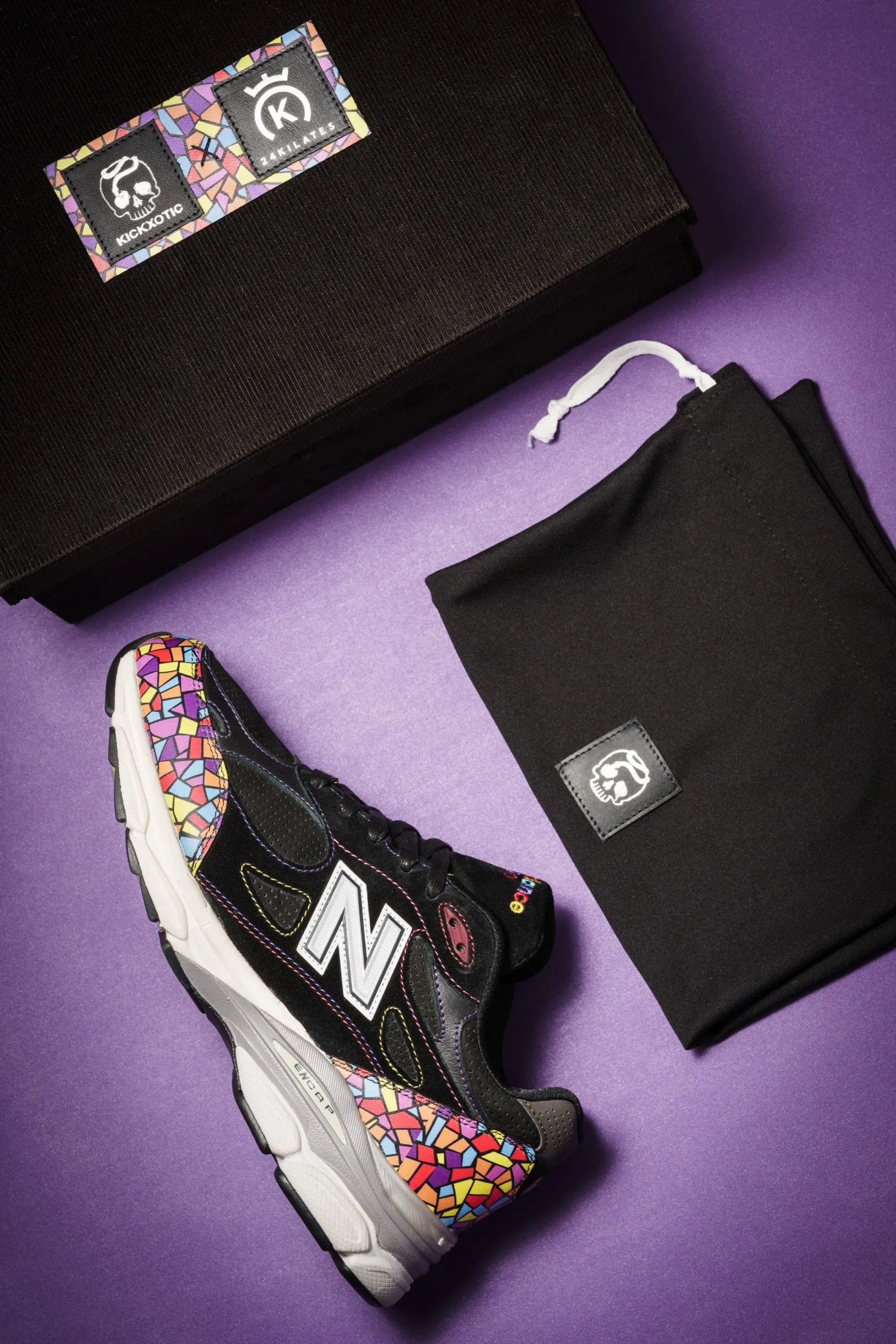 24KILATES X KICKXOTIC 990 V3 GAUDI NEW BALANCE CUSTOM