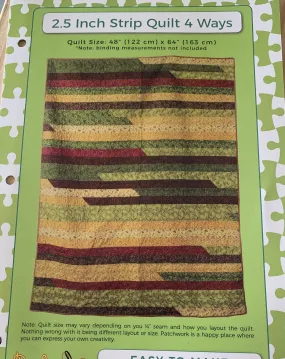 2.5 Inch Strip Quilt Pattern