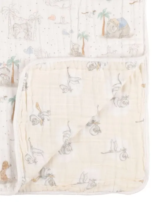 Aden + Anais   Dumbo print cotton muslin blanket 