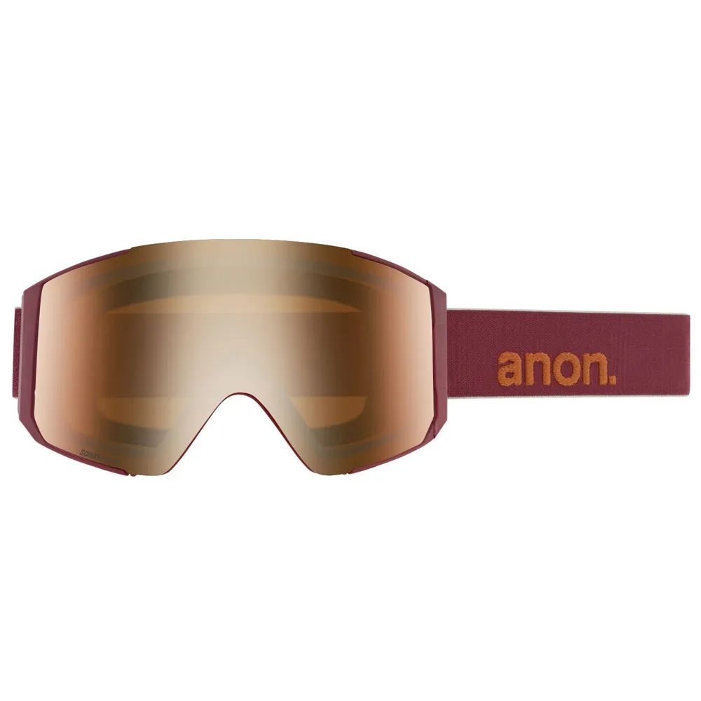 Anon Sync Snowboard/Ski Goggles - Maroon/Sonar Bronze