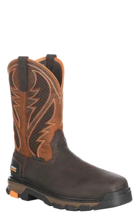 Ariat Men's Intrepid Brown and Orange VentTEK Square Composite Toe Work Boot