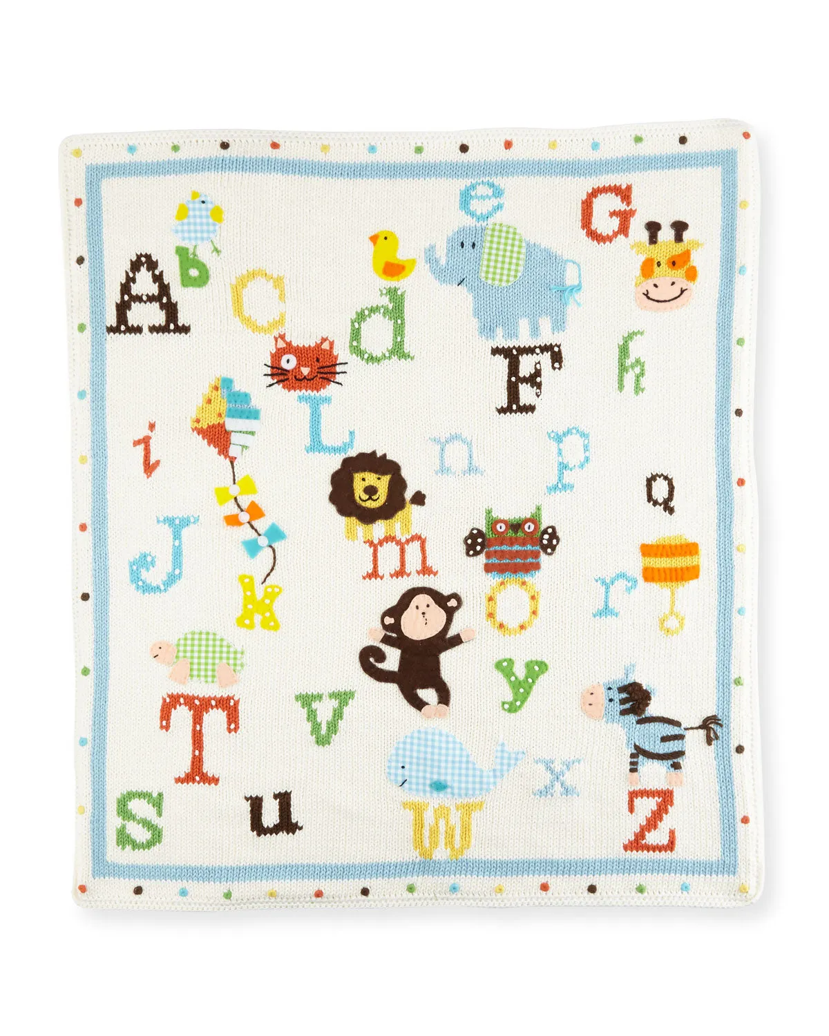 ART WALK ABC KNIT BLANKET