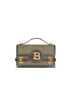 B-Buzz Shoulder 24 leather and canvas bag