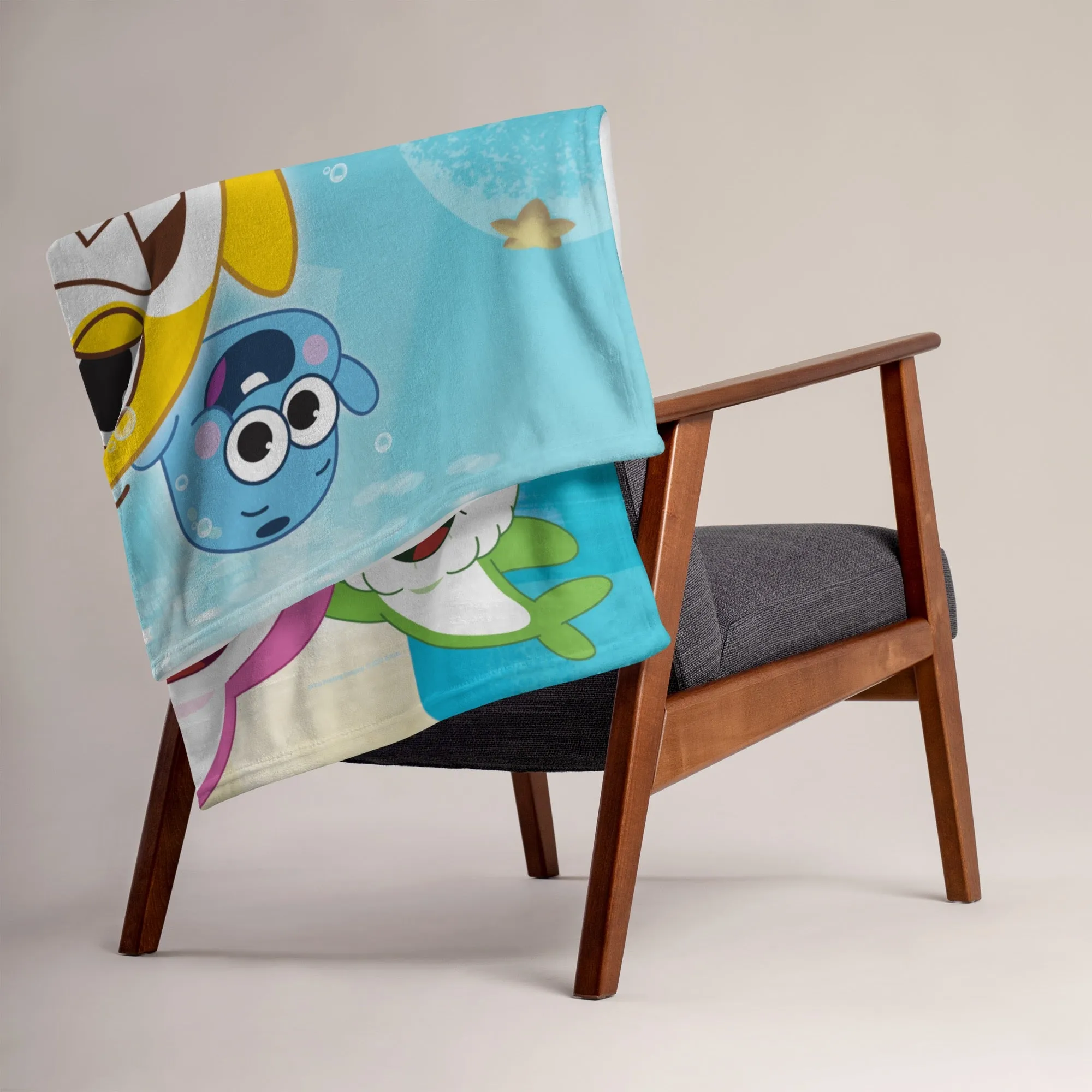 Baby Shark's Big Show Undersea World Throw Blanket