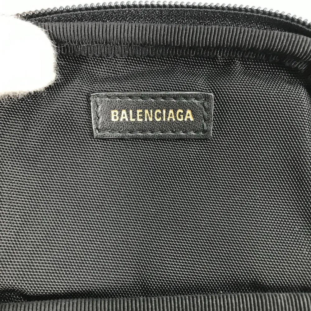 BALENCIAGA Shoulder Bag 593329 fur / nylon black Mokomoko explorer crossbody unisex(Unisex)