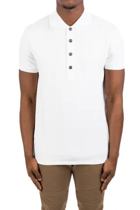 Balmain Monogram Polo Shirt | Credomen