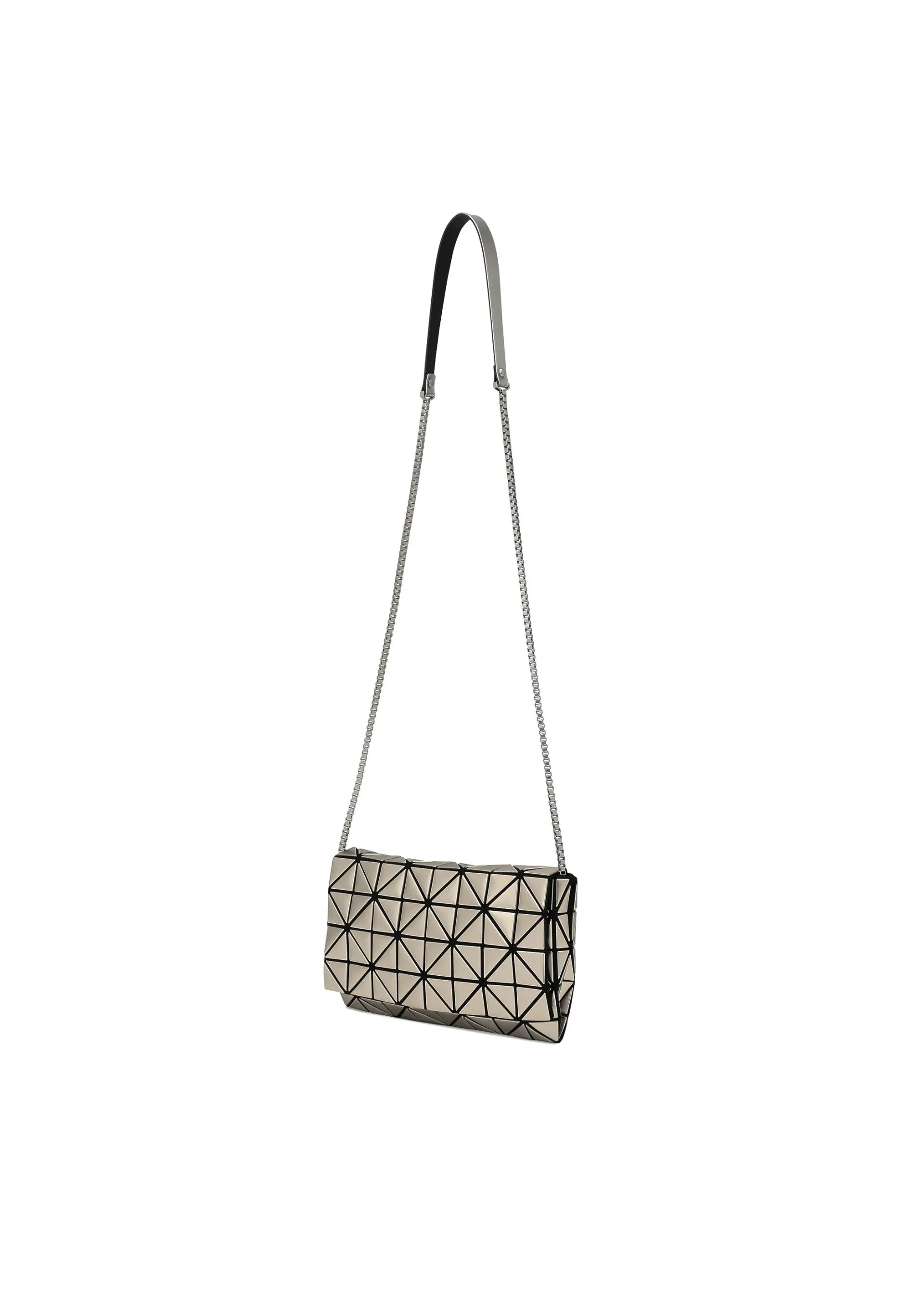 BAO BAO ISSEY MIYAKE  PLATINUM COFFRET SHOULDER BAG   