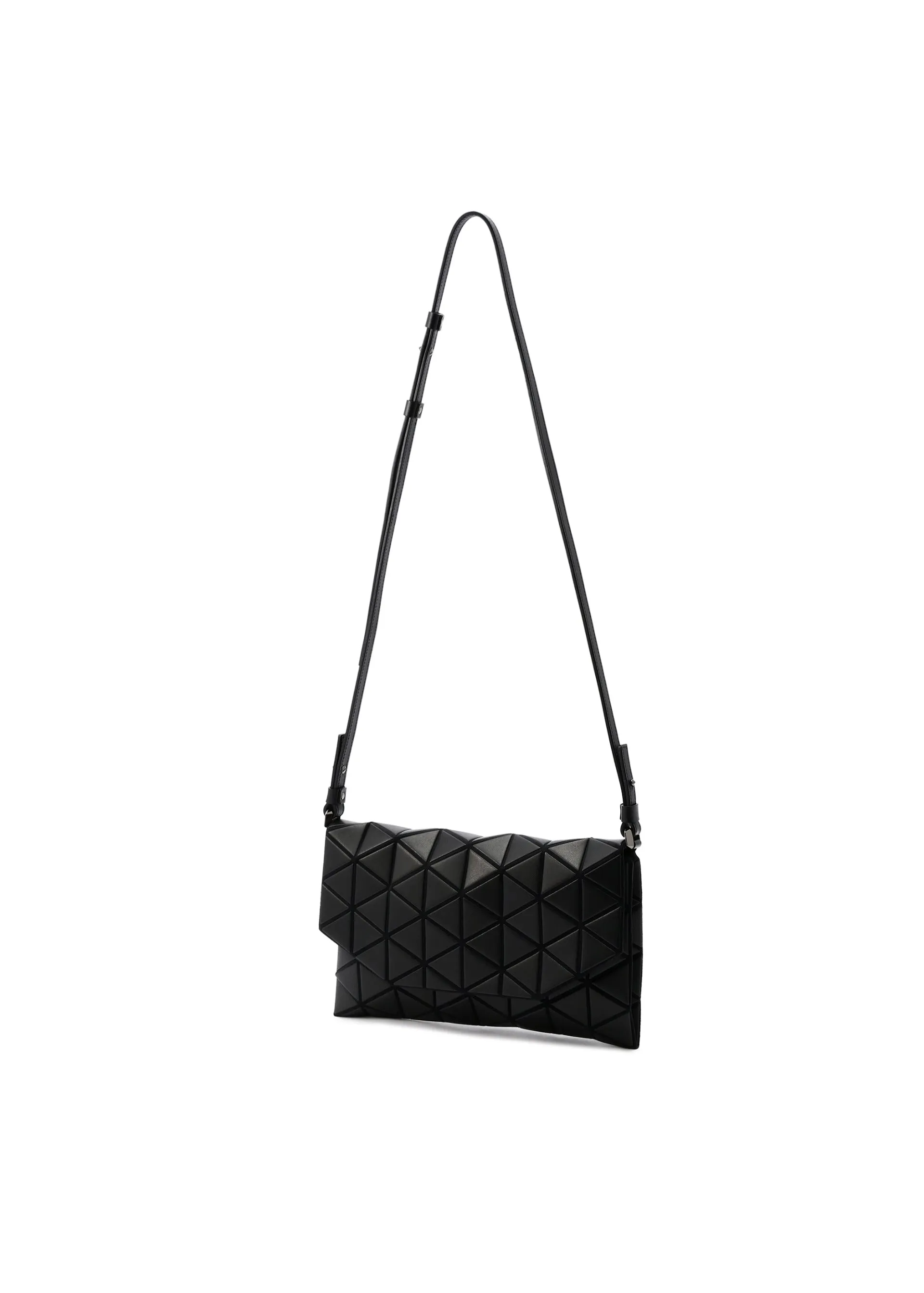 BAO BAO ISSEY MIYAKE  TONNEAU MATTE SHOULDER BAG   