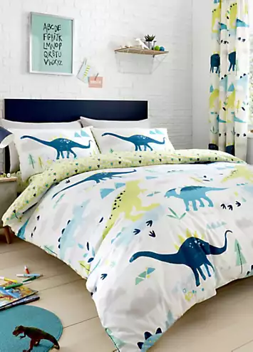 Bedlam Dino Glow In The Dark Duvet Cover Set | Kaleidoscope