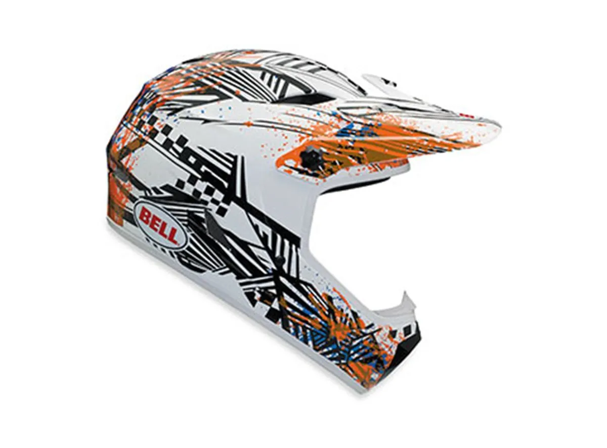 Bell Drop BMX/Downhill Full Face Helmet - Manic - White-Black