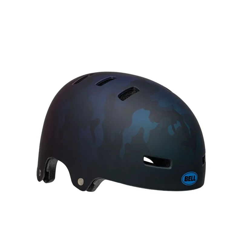 Bell Span BMX Helmet - Matt Black-Blue Camo