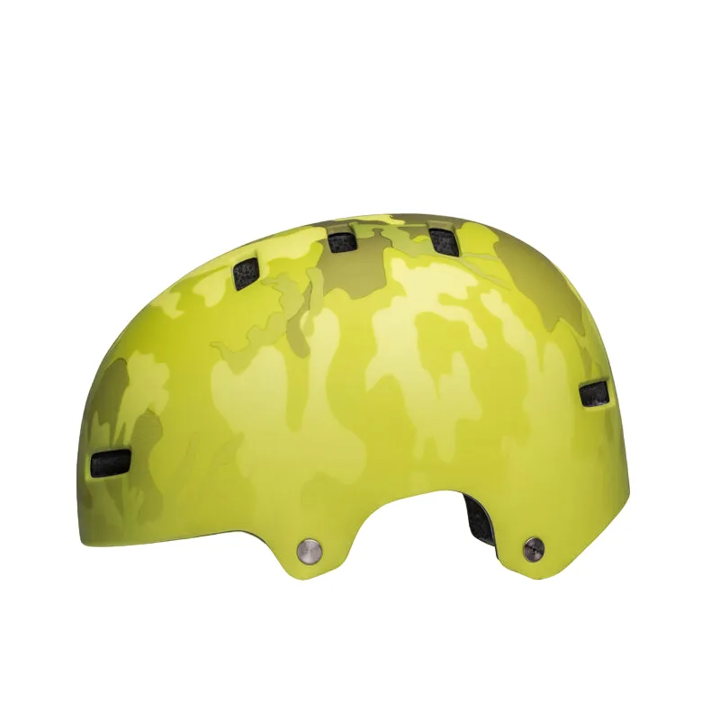 Bell Span BMX Helmet - Matt Hi-Viz Yellow Camo