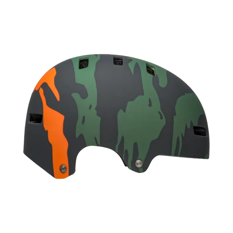 Bell Span BMX Helmet - Ravine - Matt Green-Orange