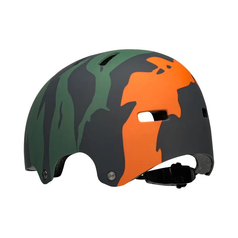 Bell Span BMX Helmet - Ravine - Matt Green-Orange