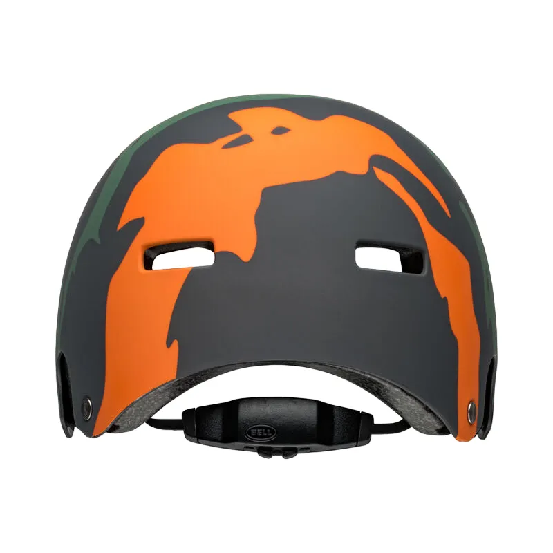 Bell Span BMX Helmet - Ravine - Matt Green-Orange