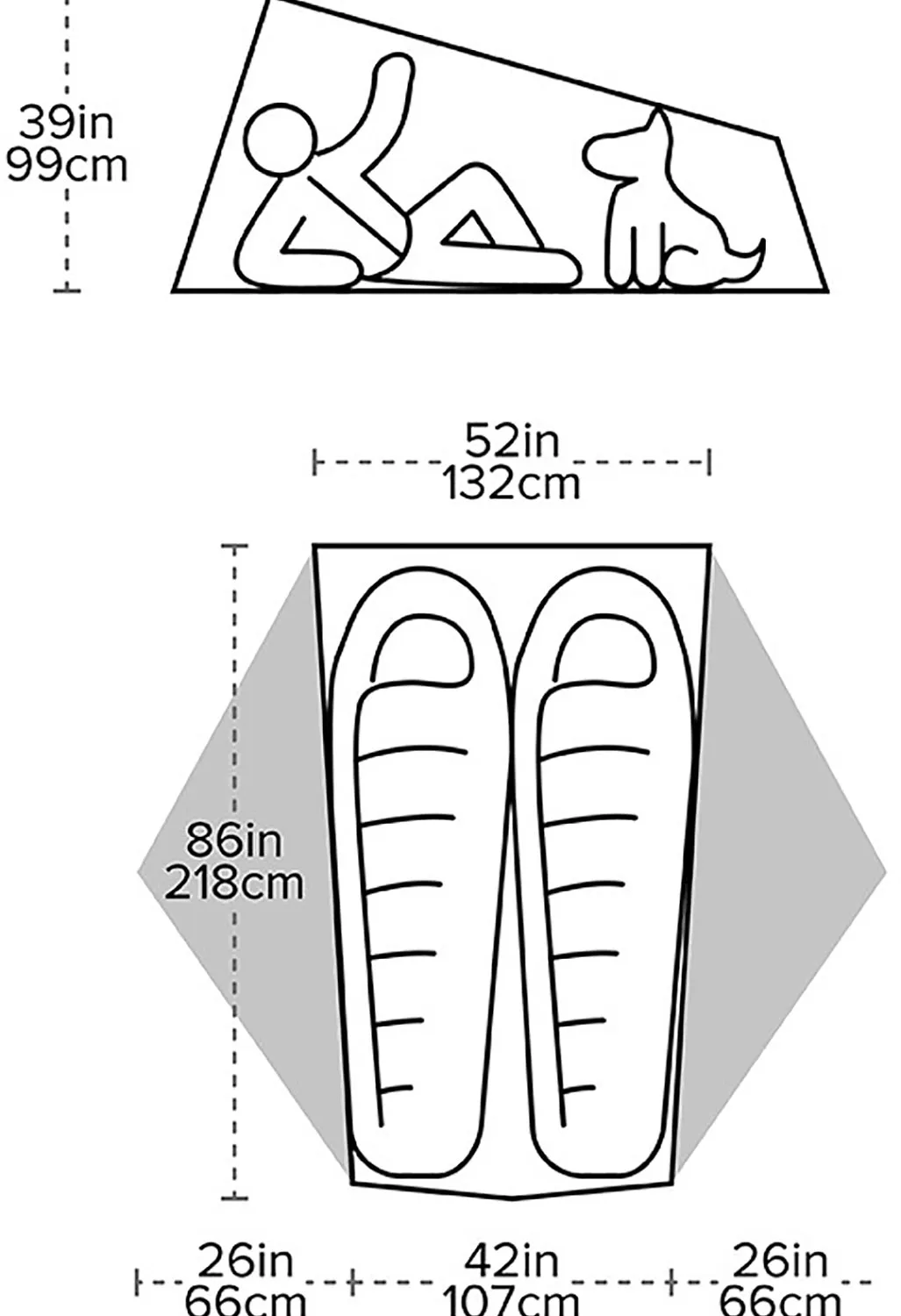 Big Agnes Tiger Wall UL2 Bikepack Solution Dye Tent - Greige