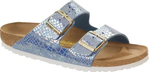 Birkenstock mules Arizona BF shiny snake sky