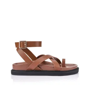 Brady Footbed Sandals - Cognac