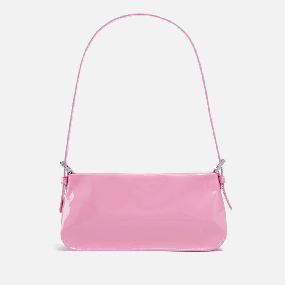 BY FAR Dulce Patent-Leather Shoulder Bag