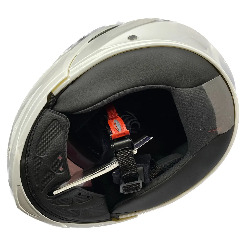 Caberg Duke X Plain Helmet - Metal White