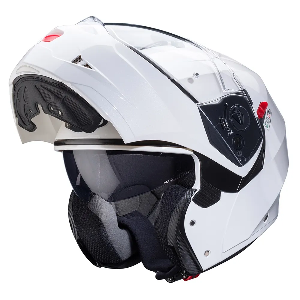 Caberg Duke X Plain Helmet - Metal White