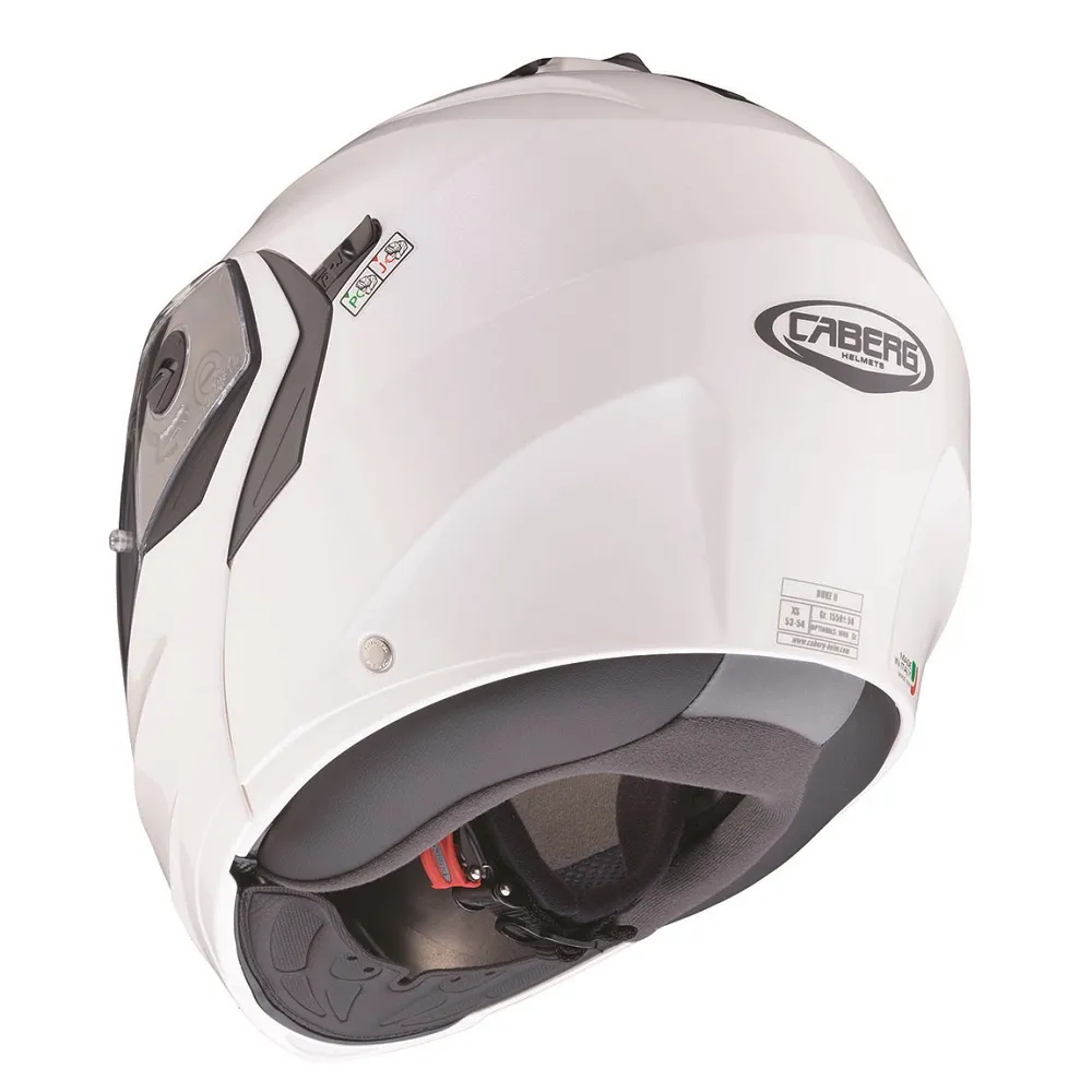 Caberg Duke X Plain Helmet - Metal White