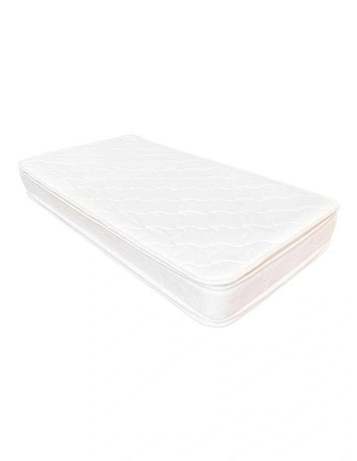 Chelsea Cot in White & Rest Innerspring Mattress