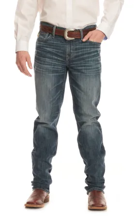 Cinch Men's Jesse Dark Stonewash Mid Rise Slim Straight Leg Jeans