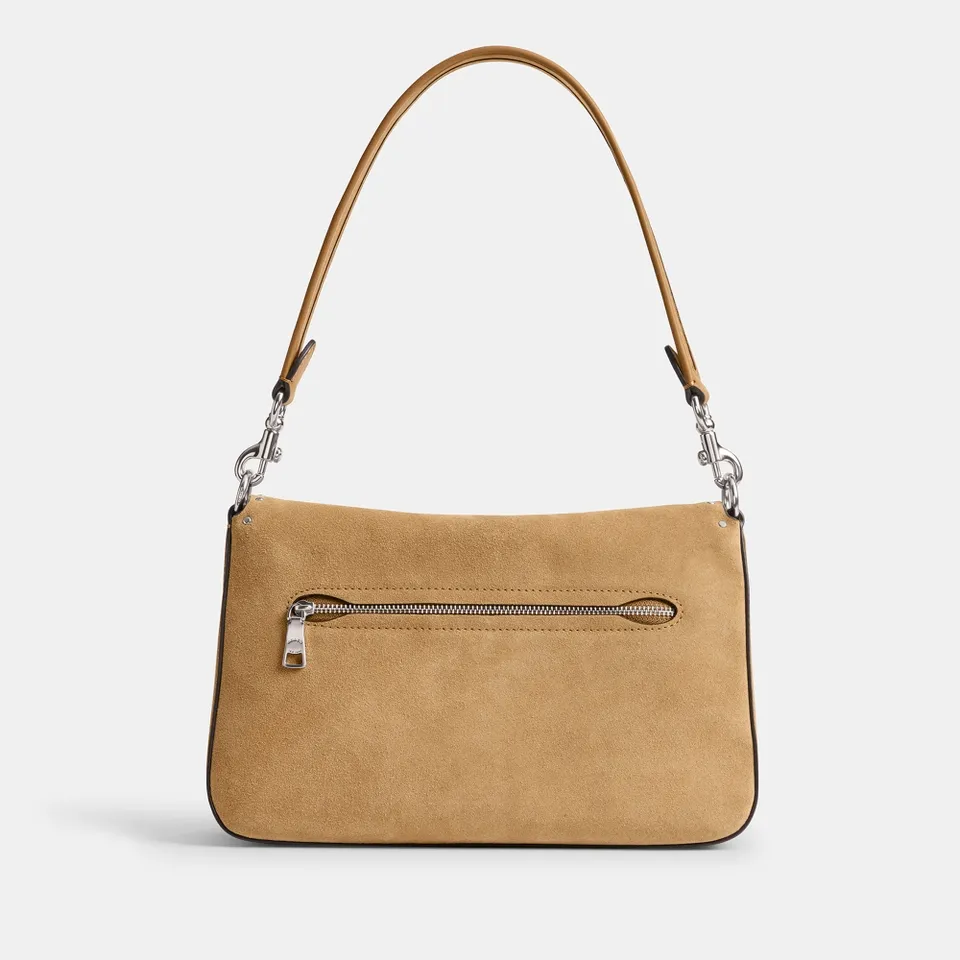 Coach Tabby Soft Suede And Leather Shoulder Bag