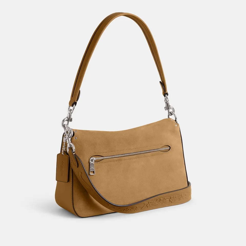 Coach Tabby Soft Suede And Leather Shoulder Bag