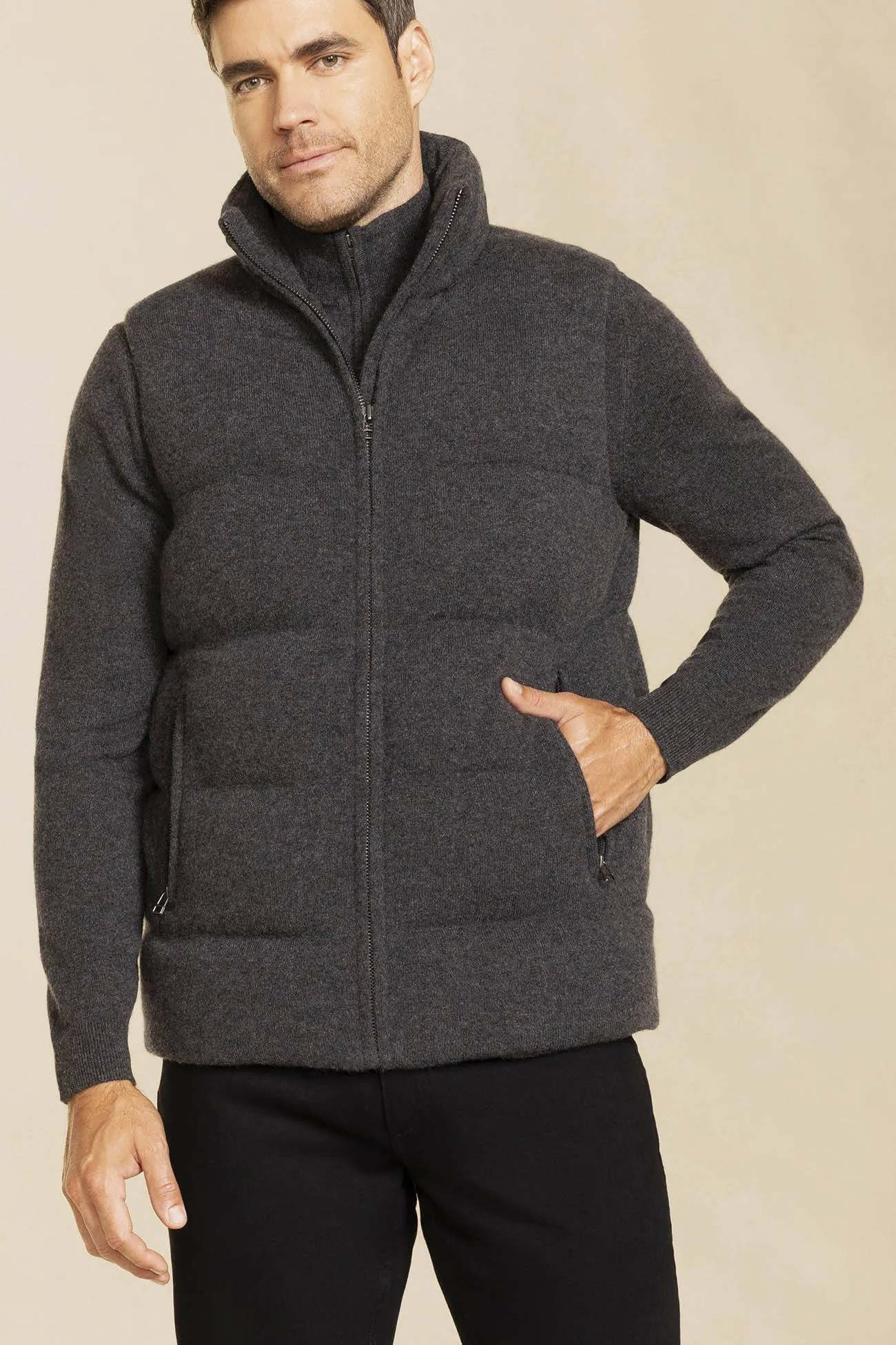 CODY CASHMERE PUFFER VEST