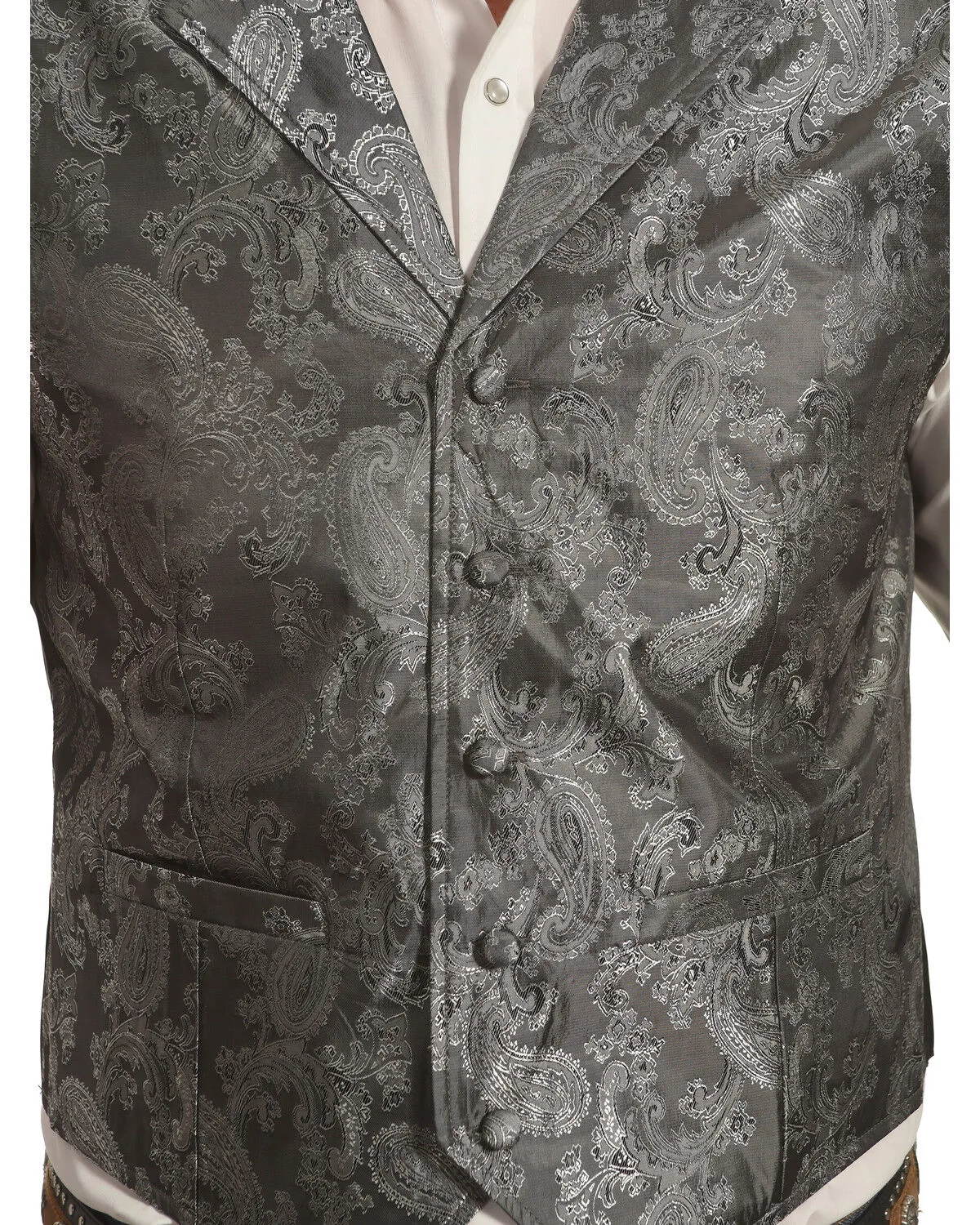 Cody James Men's Paisley Print Western Vest