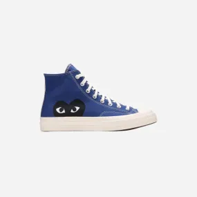 CONVERSE  CONVERSE CHUCK TAYLOR ALL-STAR 70 HI COMME DES GARCONS PLAY BLUE