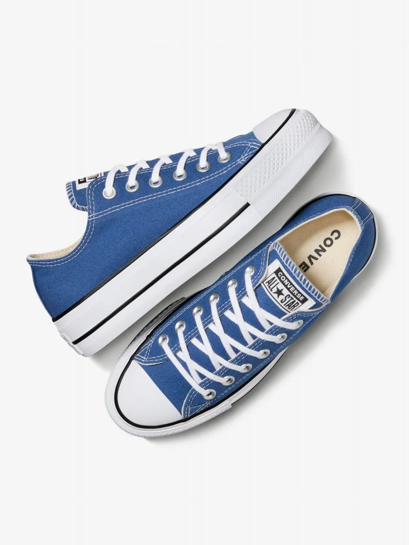 CONVERSE WOMENS CHUCK TAYLOR ALL STAR LIFT OX - ARMOR BLUE/WHITE/BLACK