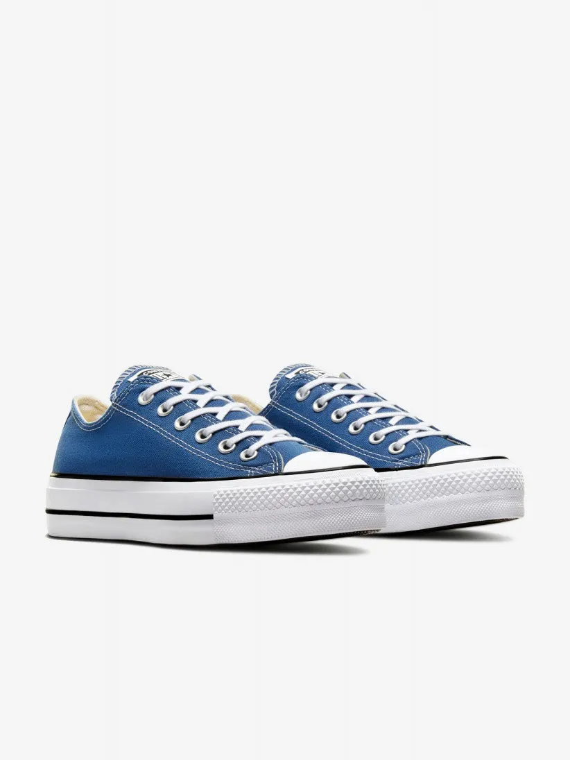 CONVERSE WOMENS CHUCK TAYLOR ALL STAR LIFT OX - ARMOR BLUE/WHITE/BLACK