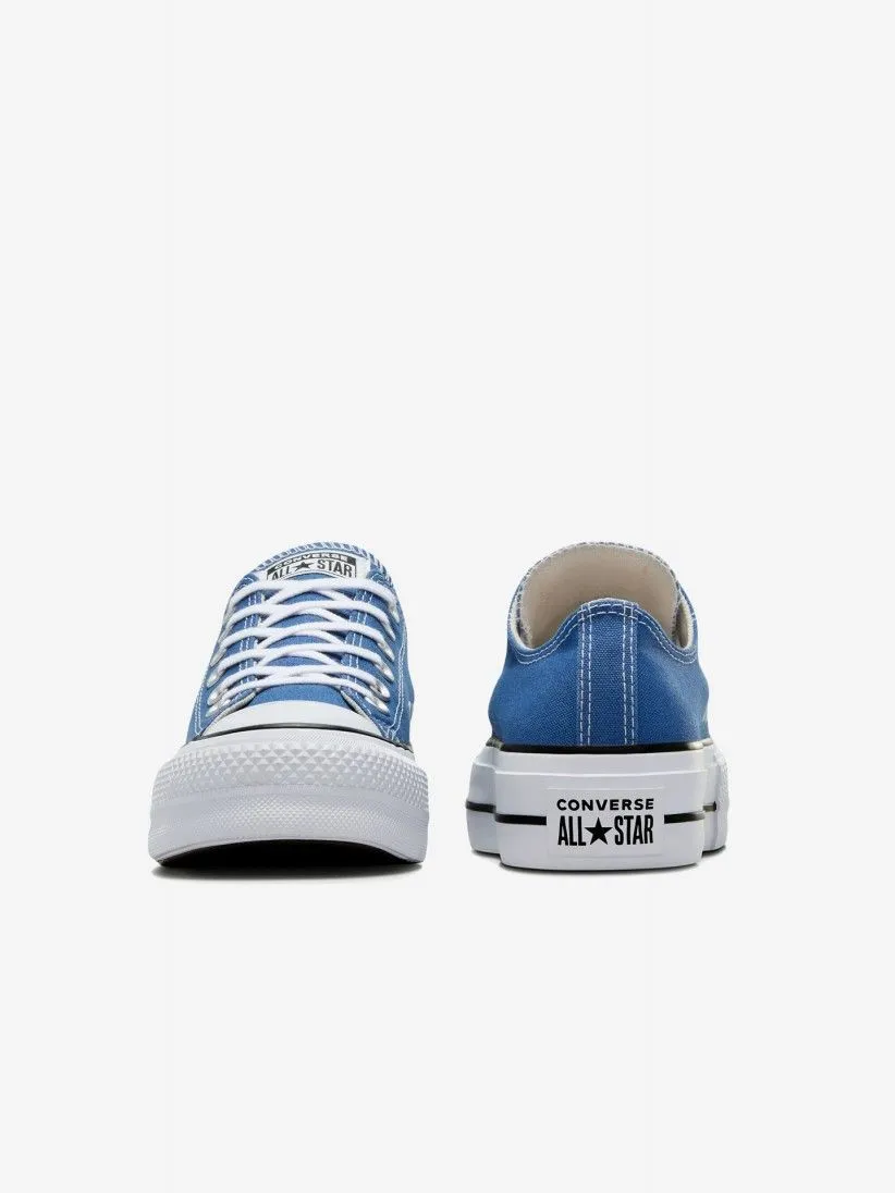 CONVERSE WOMENS CHUCK TAYLOR ALL STAR LIFT OX - ARMOR BLUE/WHITE/BLACK