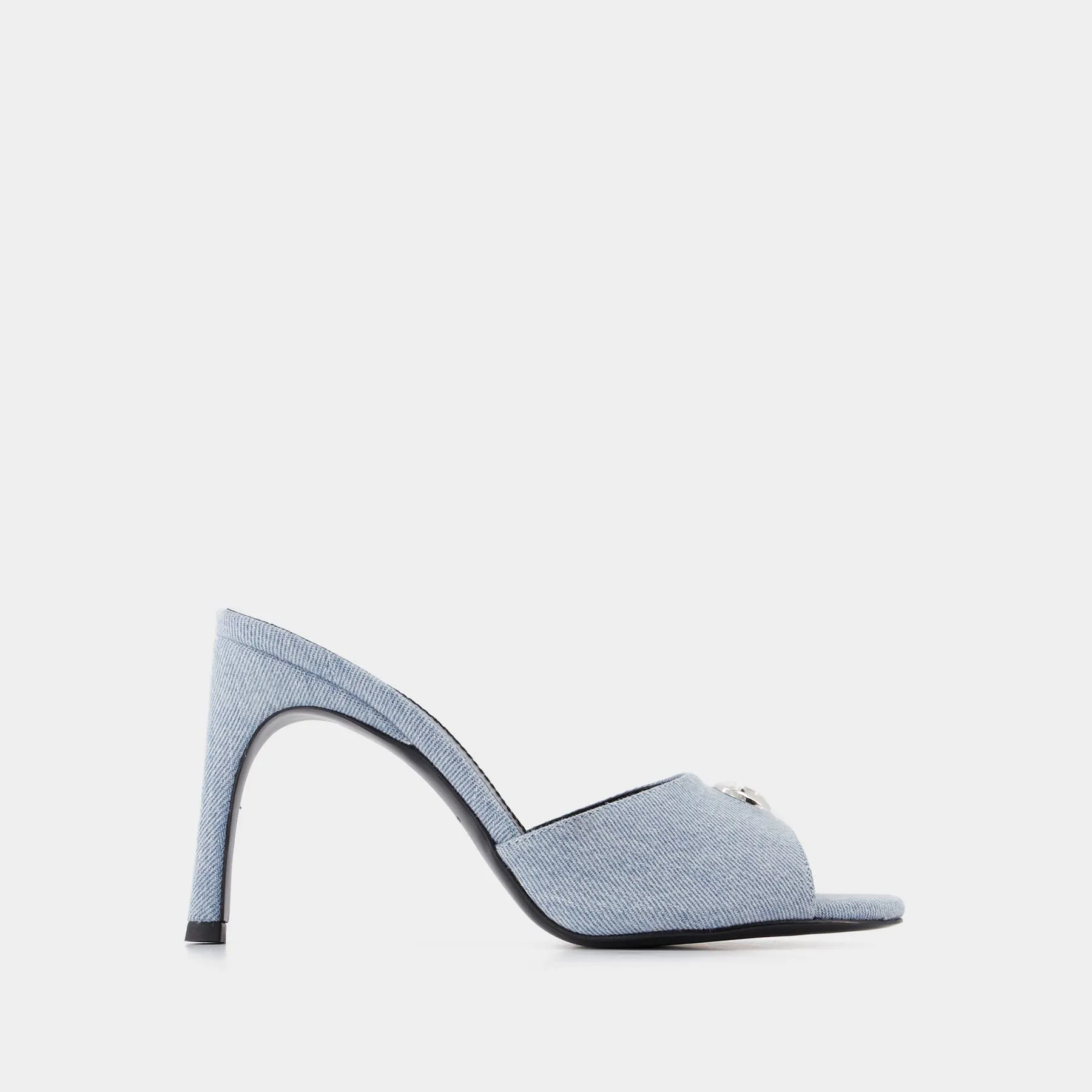 Coperni  Denim Logo Mules - Coperni - Blue - Canvas