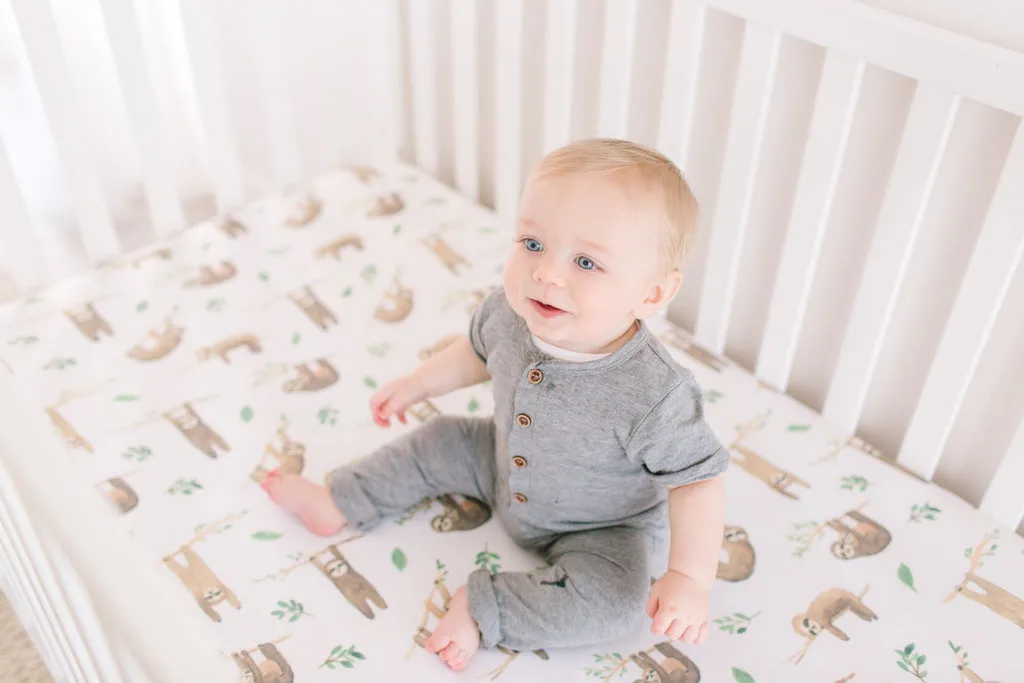 Copper Pearl Noah Premium Crib Sheet