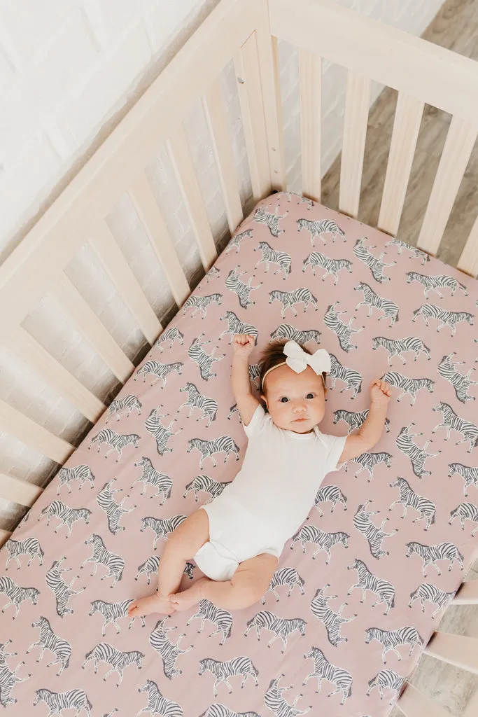 Copper Pearl Zella Premium Crib Sheet