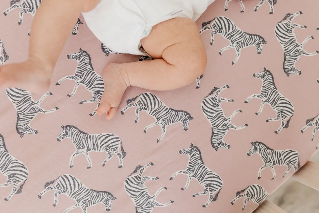 Copper Pearl Zella Premium Crib Sheet