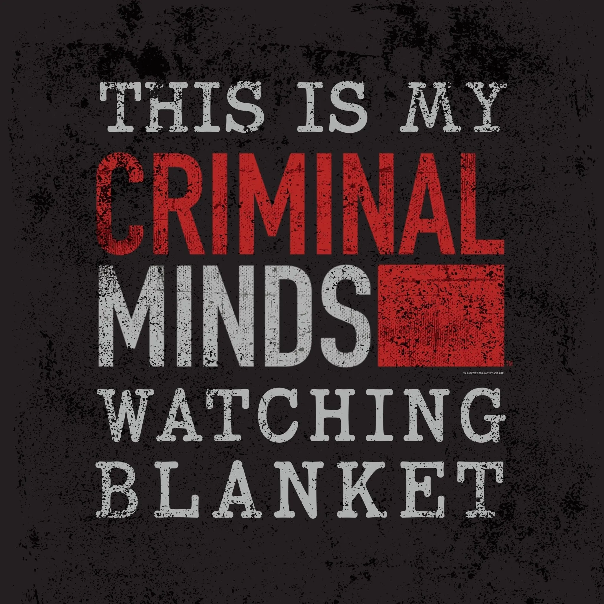 Criminal Minds Watching Sherpa Blanket