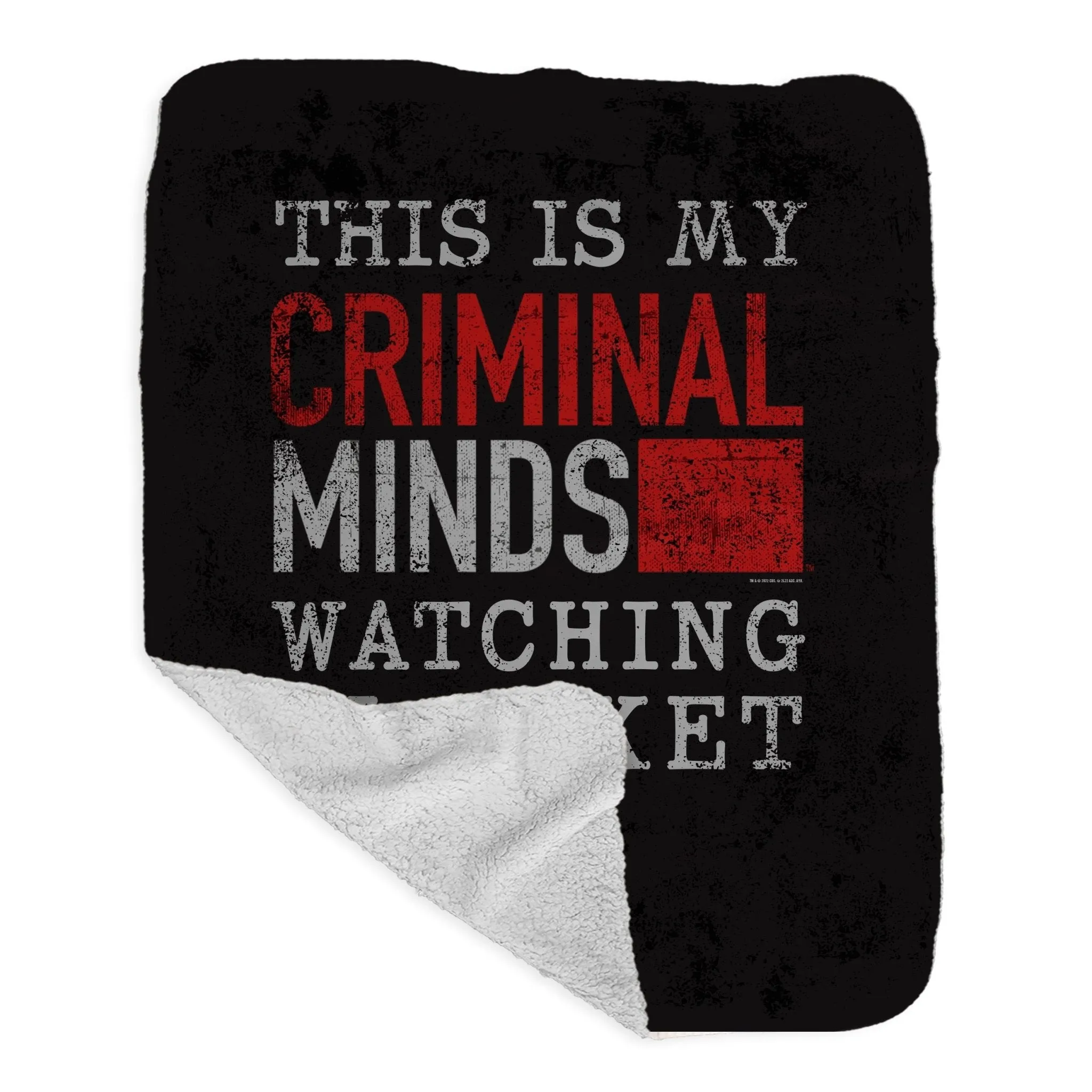 Criminal Minds Watching Sherpa Blanket