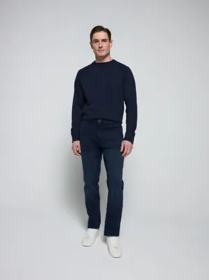 Dark Ink Straight Fit Jeans With Stretch | Men | George at ASDA