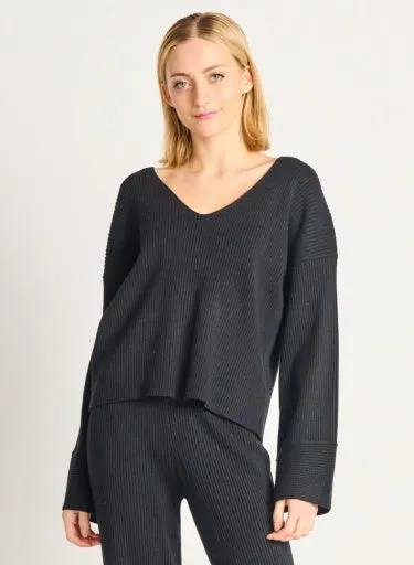 Dex Wide Sleeve Ribbed Sweater