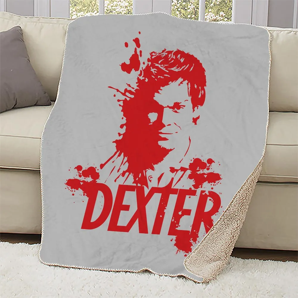 Dexter Blood Splatter Sherpa Blanket