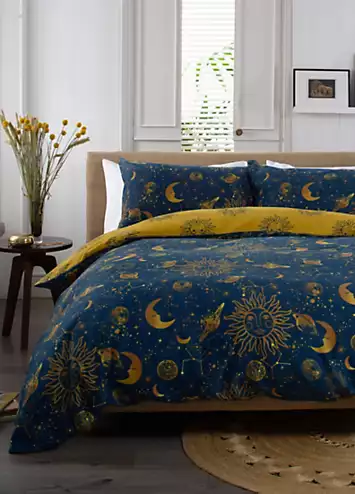 Deyongs The Sun Moon and Stars 200 Thread Count Duvet Cover Set | Kaleidoscope