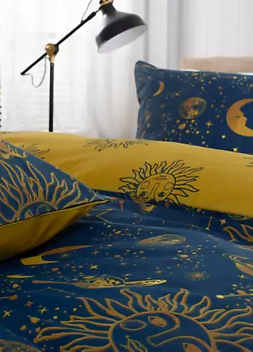 Deyongs The Sun Moon and Stars 200 Thread Count Duvet Cover Set | Kaleidoscope