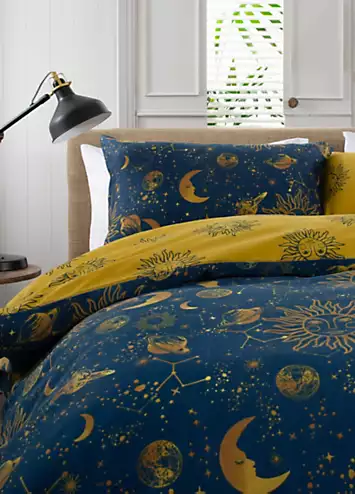 Deyongs The Sun Moon and Stars 200 Thread Count Duvet Cover Set | Kaleidoscope